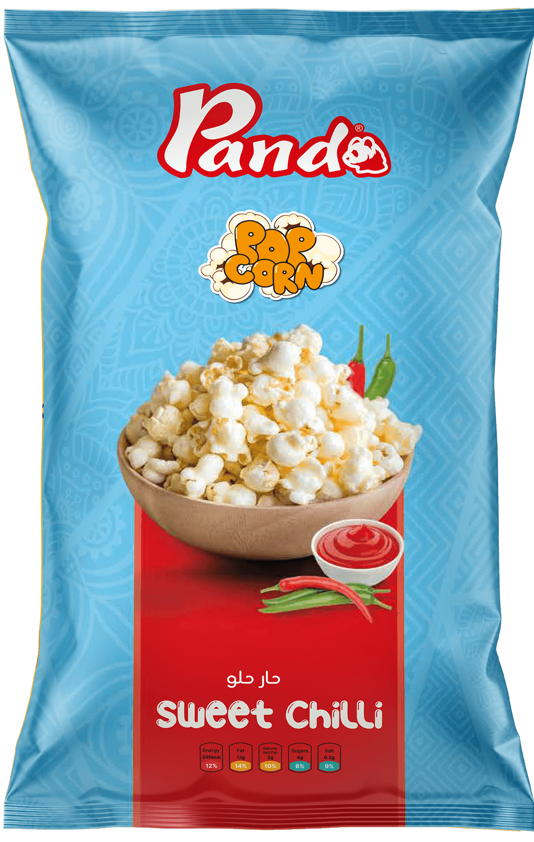 Sweet Chilli Popcorn flavored snack