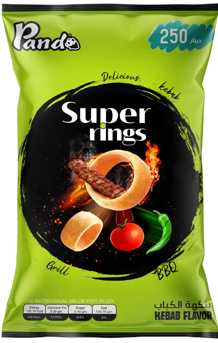 Kebab Rings flavored snack