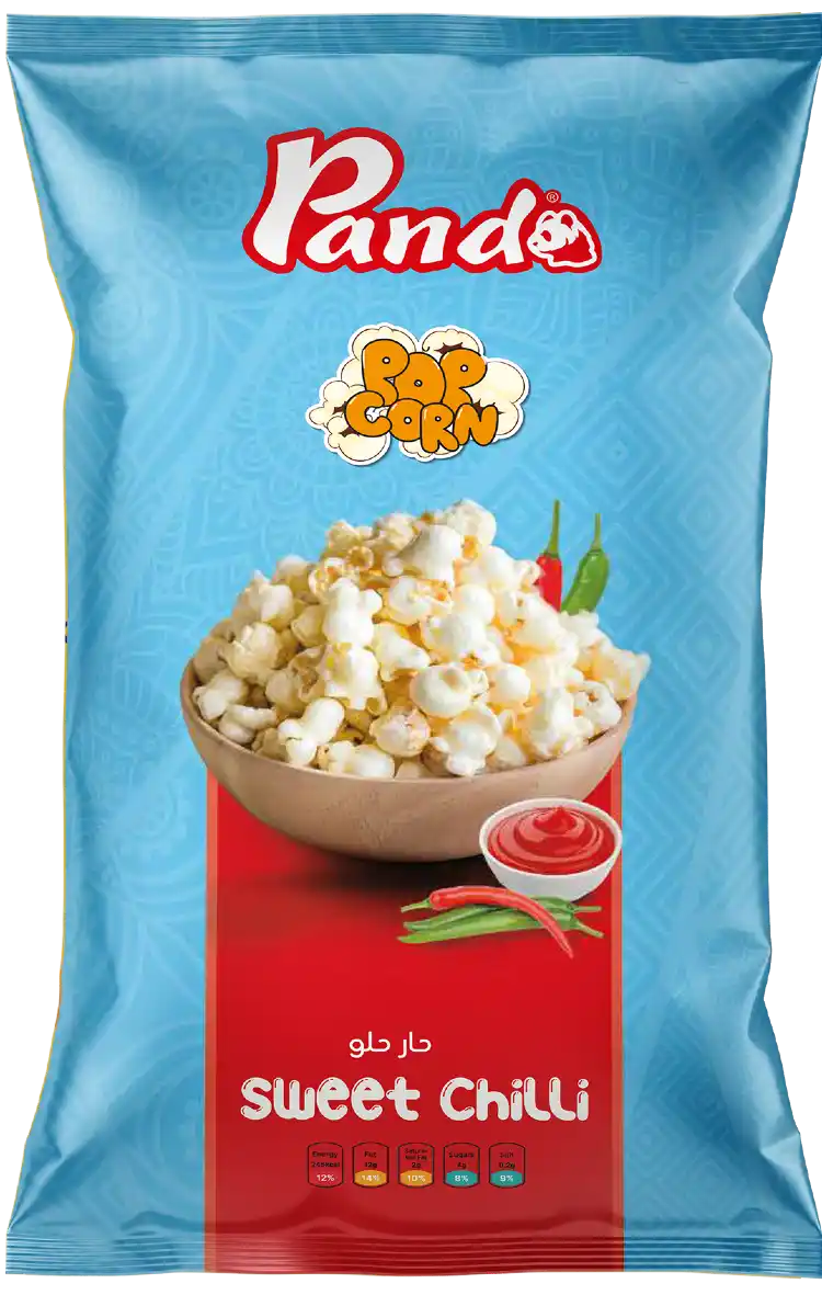 Sweet Chilli Popcorn flavored snack