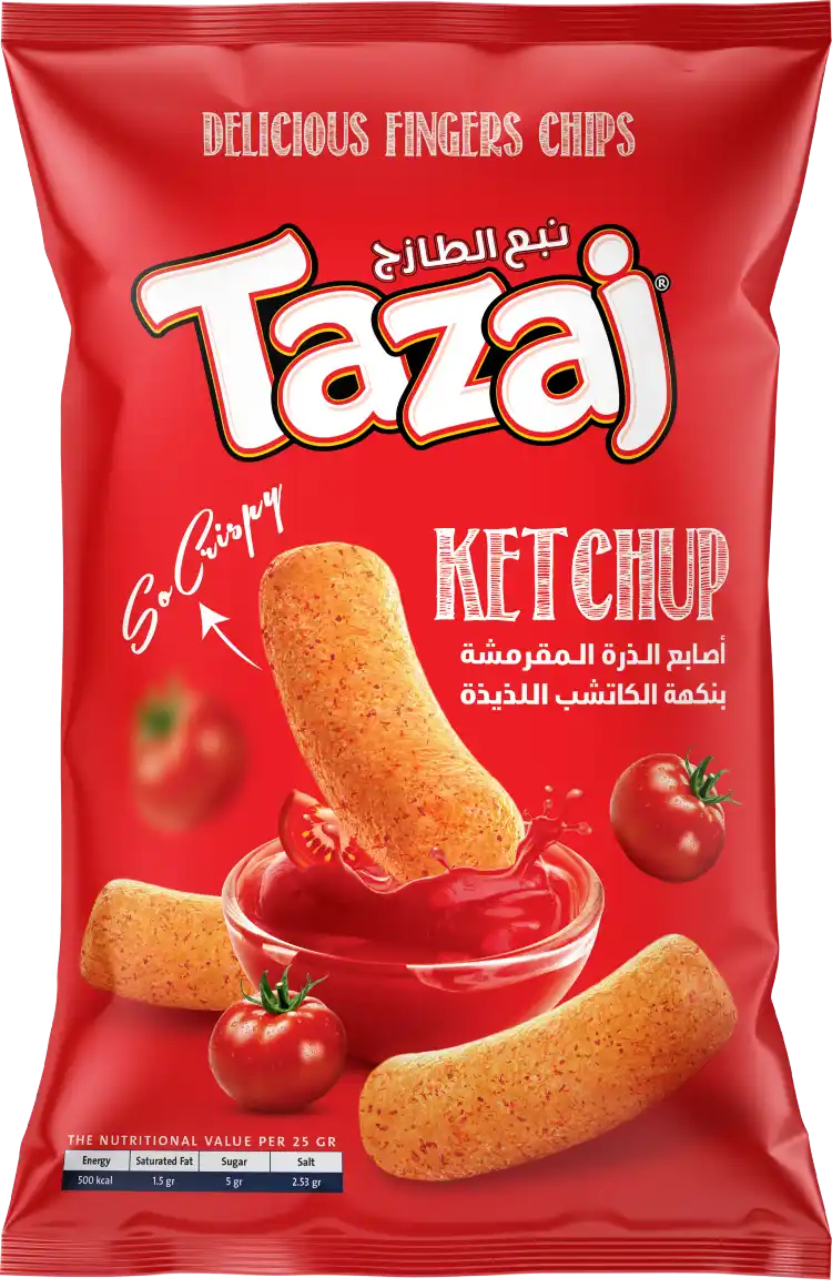 Ketchup Fingers flavored snack