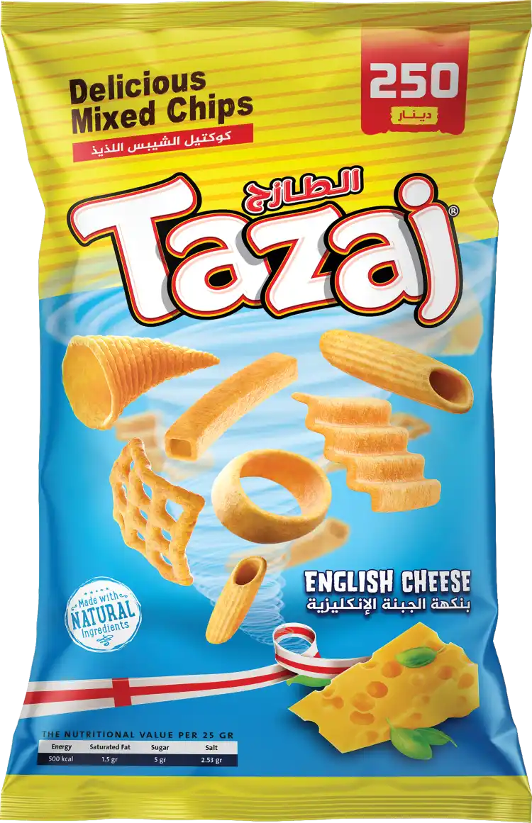 English Cheese flavored snack